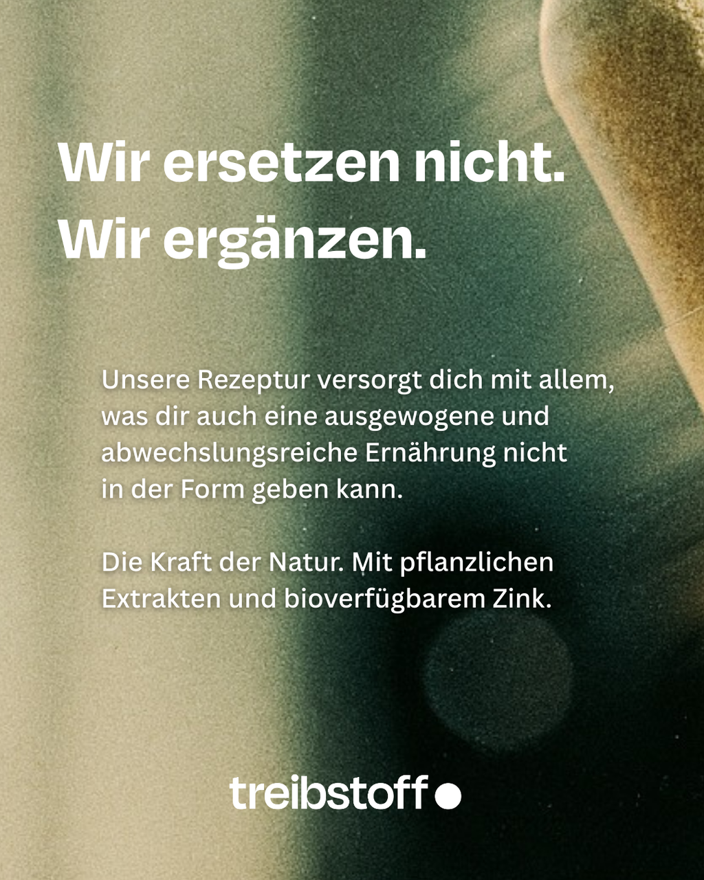treibstoff. natural fuel for men