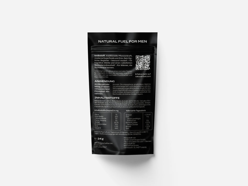 treibstoff. natural fuel for men