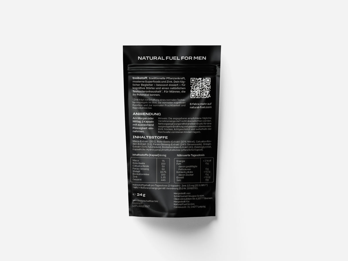 treibstoff. natural fuel for men